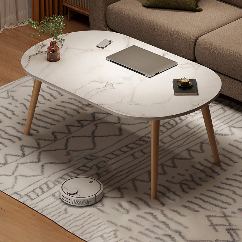 4 Legs Wood Coffee Table Set Bedroom Coffee Table with Storage