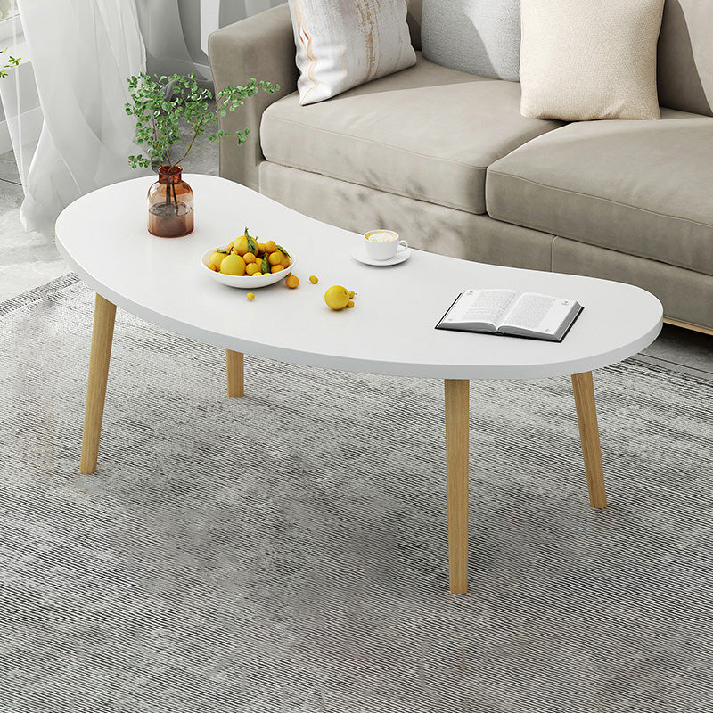 4 Legs Wood Coffee Table Set Bedroom Coffee Table with Storage