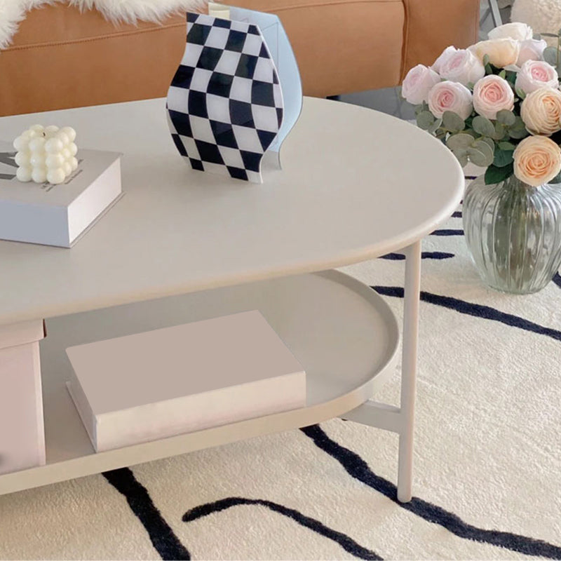No Distressing Wood Coffee Table Set White Oval Coffee Table