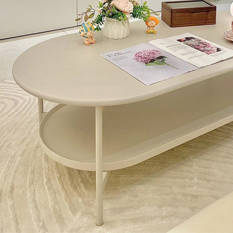 No Distressing Wood Coffee Table Set White Oval Coffee Table
