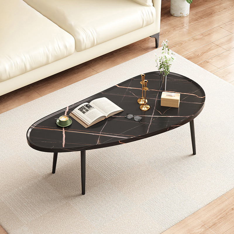 Modern Coffee or End Table Artificial Wood and Metal Coffee Table with 4 Legs