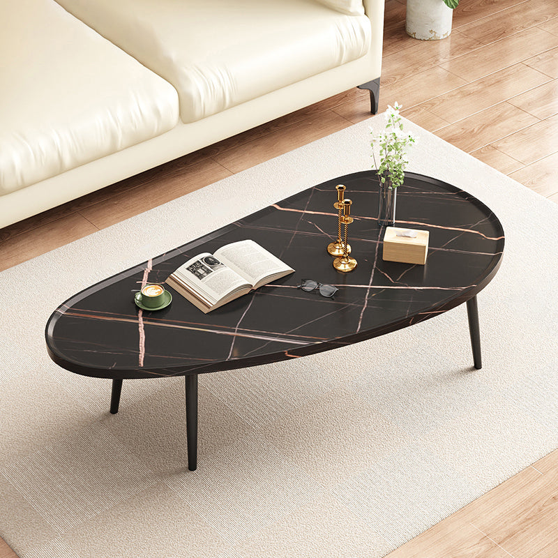 Modern Coffee or End Table Artificial Wood and Metal Coffee Table with 4 Legs