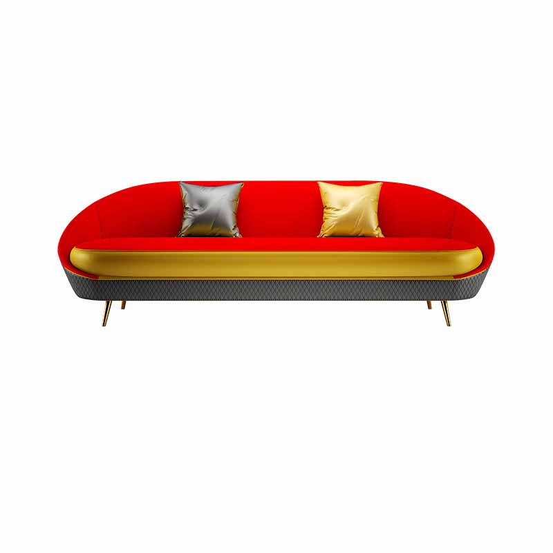 Sloped Arms No Distressing Sofa Stain Resistant Tight Back Sofa for Living Room