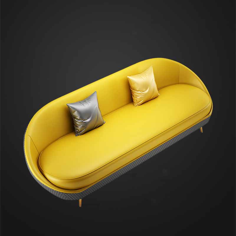 Sloped Arms No Distressing Sofa Stain Resistant Tight Back Sofa for Living Room
