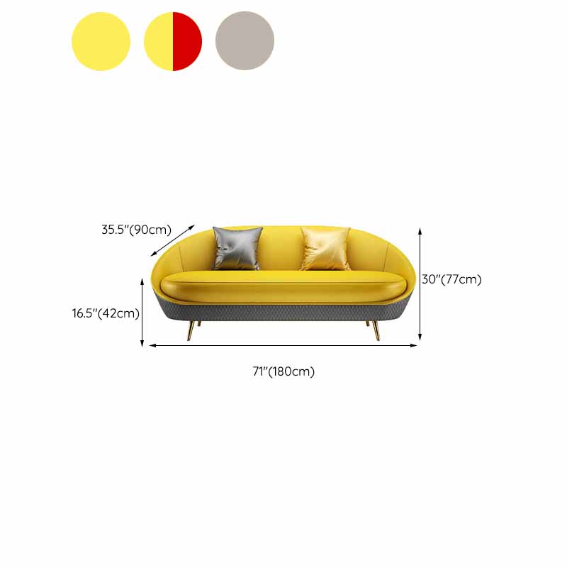 Sloped Arms No Distressing Sofa Stain Resistant Tight Back Sofa for Living Room