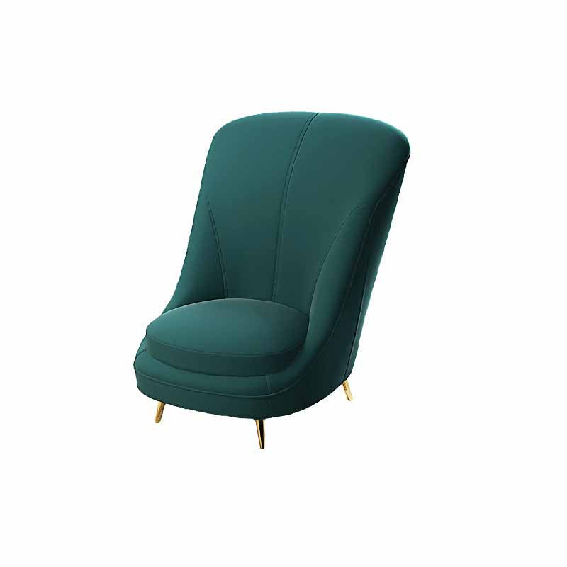 Solid Color Sloped Arms Sofa Tight Back Stain Resistant No Distressing Sofa