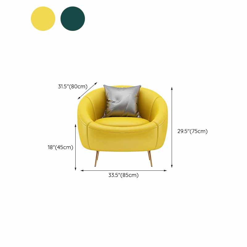 Solid Color Sloped Arms Sofa Tight Back Stain Resistant No Distressing Sofa