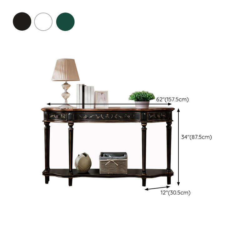 Victoria Wooden Console Table Free Form Console Sofa Table for Hall