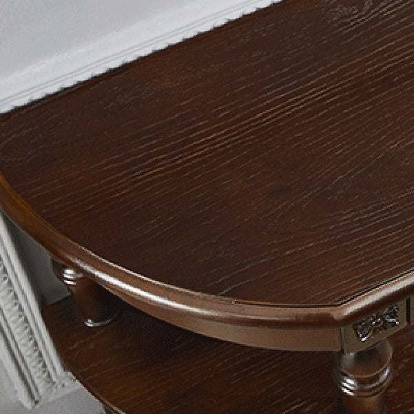Victoria Wood Console Table Free Form Console Sofa Table for Hall