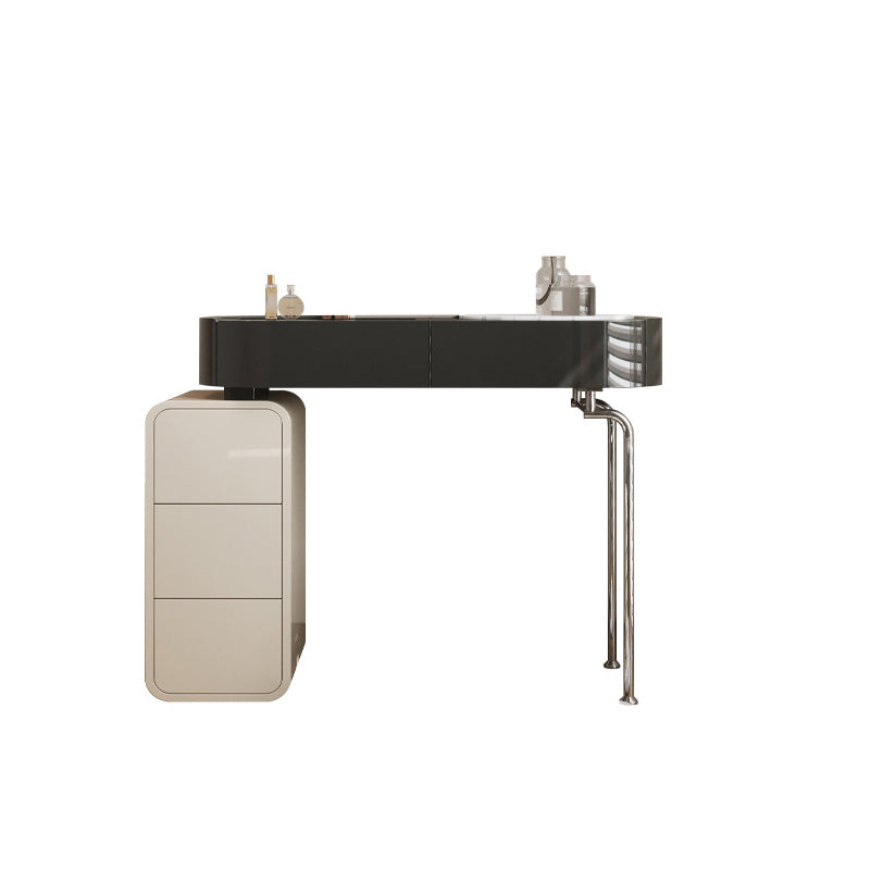 Wooden Make-up Vanity Black Makeup Vanity Desk Table with Drawer