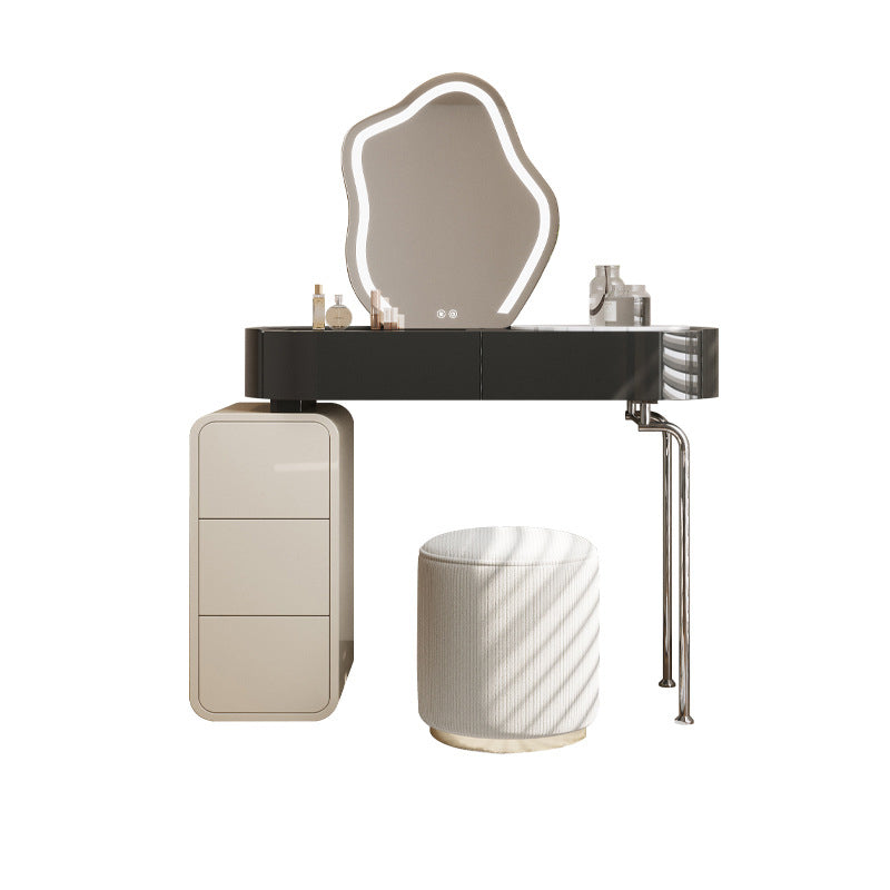 Wooden Make-up Vanity Black Makeup Vanity Desk Table with Drawer