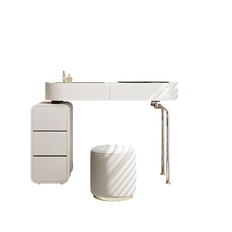 Wooden Make-up Vanity White Makeup Vanity Desk Table with Drawer