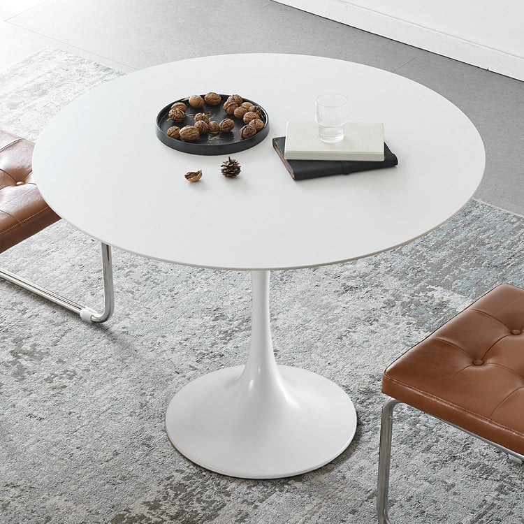Modern Tulip Pedestal White Dining Table Stone Table for Kitchen