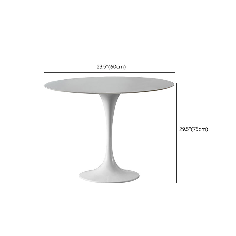 Modern Tulip Pedestal White Dining Table Stone Table for Kitchen