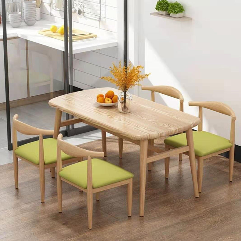 Modern Style Wood Dining Table 4 Legs Dining Table for Dining Room
