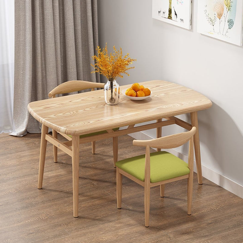 Modern Style Wood Dining Table 4 Legs Dining Table for Dining Room