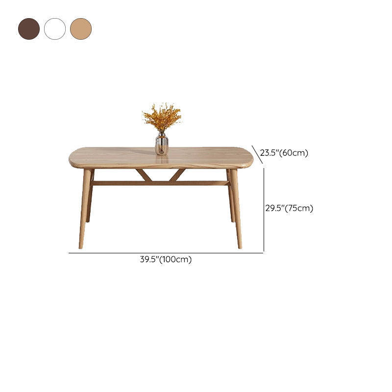 Modern Style Wood Dining Table 4 Legs Dining Table for Dining Room