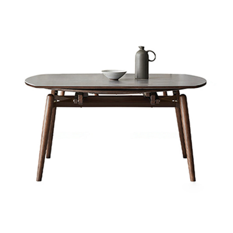 Modern Stone Dining Table 4 Ash Legs Dining Table for Dining Room