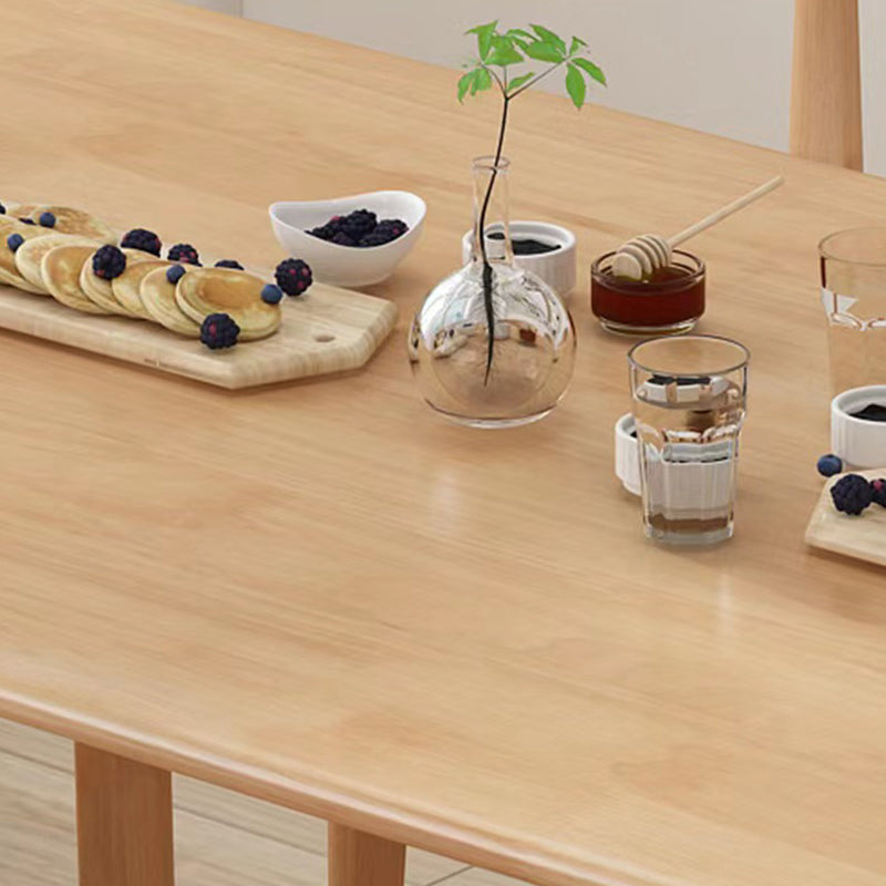 Solid Wood Dining Room Table Rectangle Dining Table for Kitchen