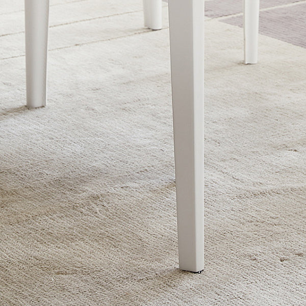 White Stone Dinette Table Set with Metal Frame 1/2/5 Pieces Modern Dining Set