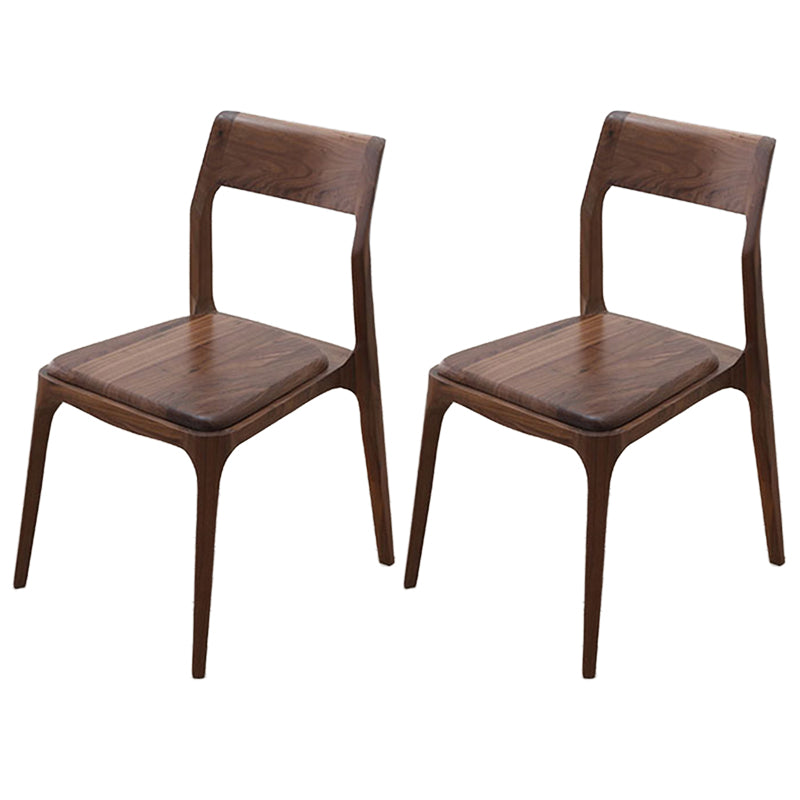 Contemporary 1/2/5/6 Pieces Furniture Round Solid Wood Dining Set in Brown