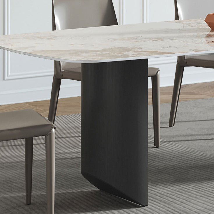 White Stone Dining Table Set 1/2/5/7 Pieces Glam Dinette Set for Kitchen