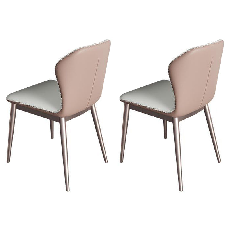 Contemporary Style 1/2/5/7 Pieces Dining Chairs Set Stone Rectangle Furniture in White