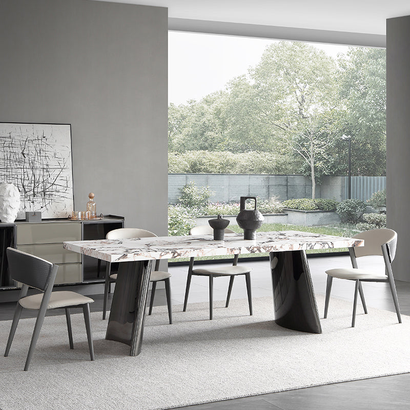 Stone Top Dining Table Set 1/4/5/7 Pieces Dinette Set for Dining Room