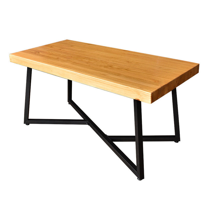 Pine Wood Industrial Dining Table Set 1/2/5 Pieces Wooden Dinette Set for Home