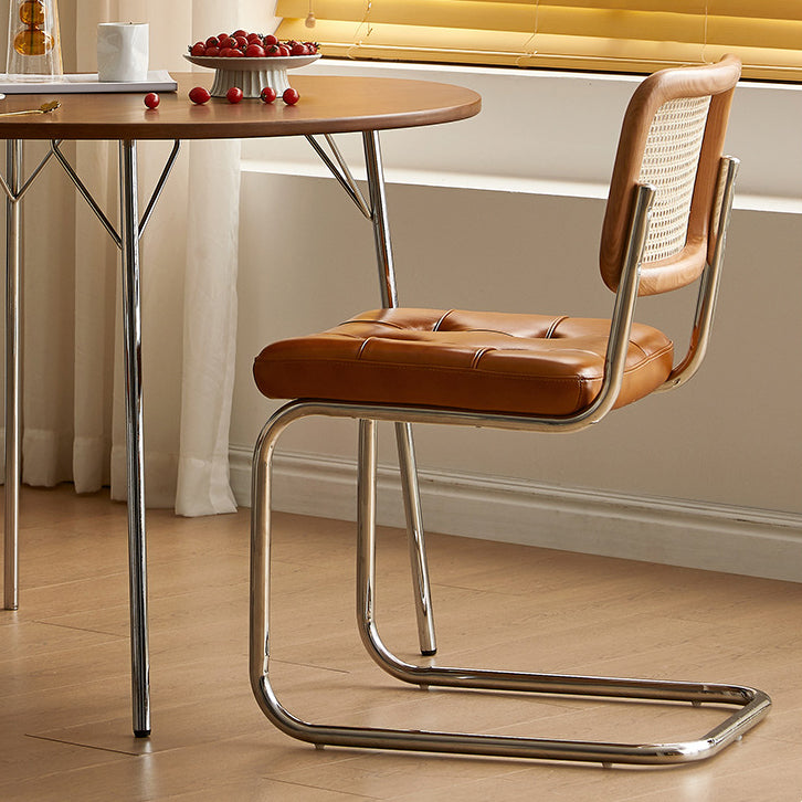 Cherry Wood Modern Dining Table Set 1/2/4 Pieces Brown Dinette Set