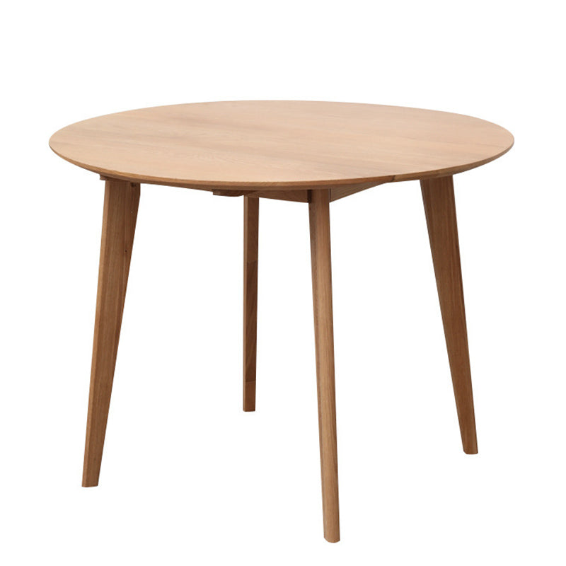 Modern Oak Wood Dining Set 1/2/3/5 Pieces Brown Dinette Set with Chairs