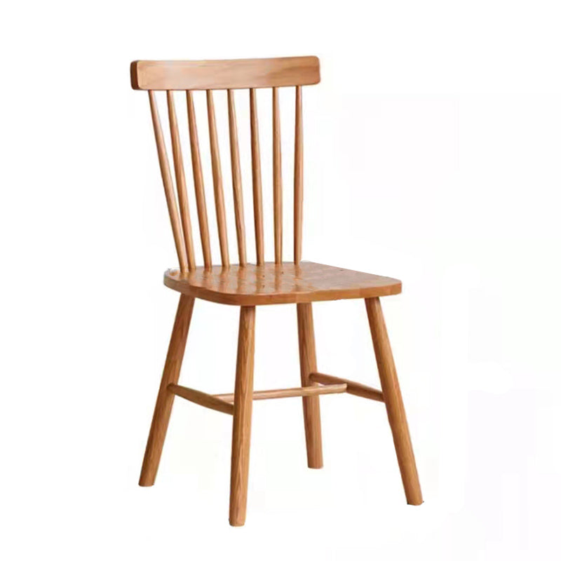 Modern Oak Wood Dining Set 1/2/3/5 Pieces Brown Dinette Set with Chairs