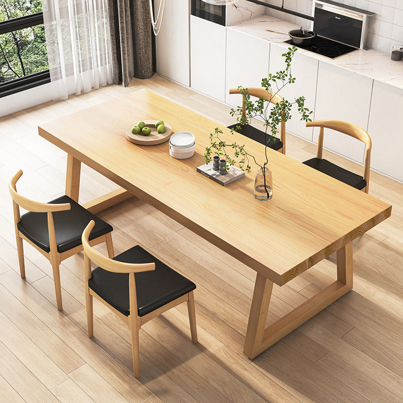 Modern Solid Wood Furniture 1/2/4/5/7 Pcs Standard Height Dining Room Table Set