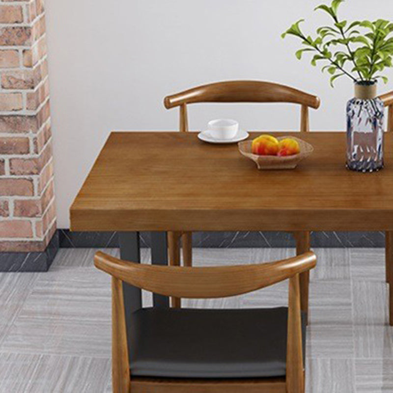 Rectangular Dining Table Set 1/2/5 Pcs Pine Wood Dinette Set for Kitchen