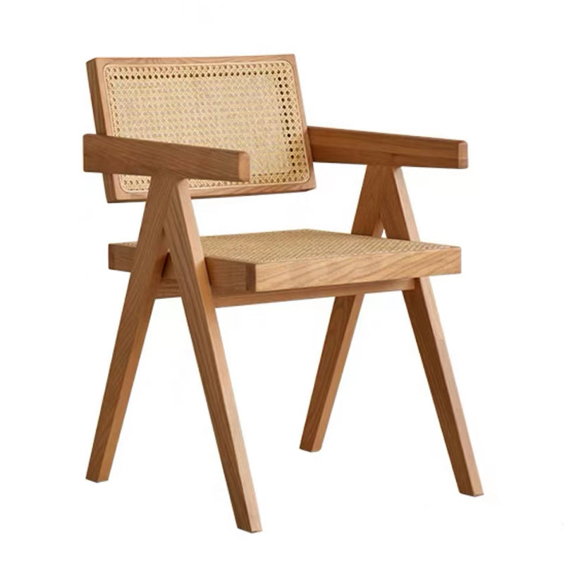 1/2/4/6 Pcs Solid Wood Dining Room Set Modern Style Dining Set with Rectangle Table