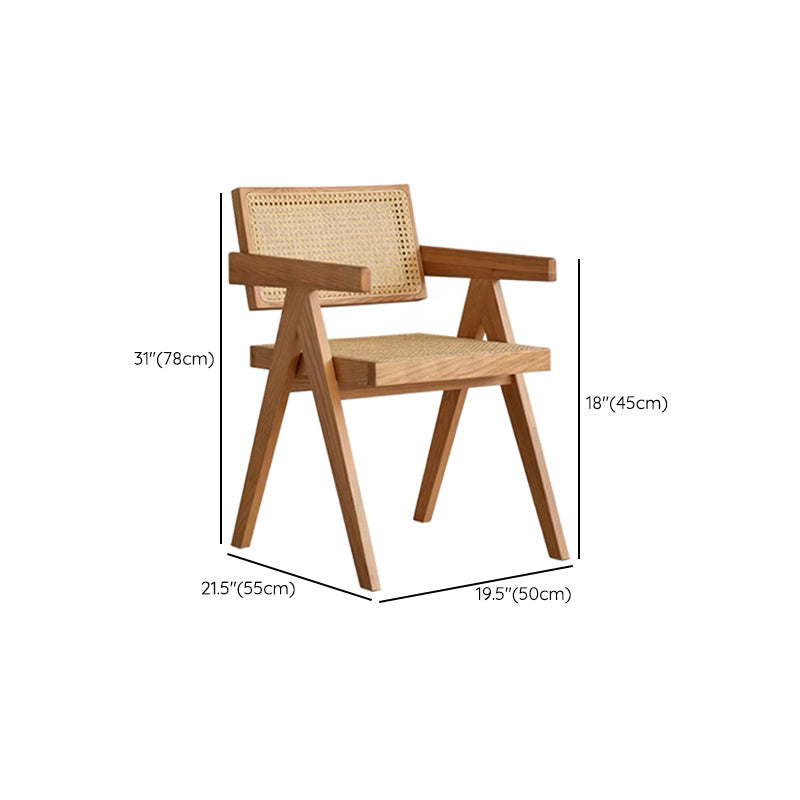 1/2/4/6 Pcs Solid Wood Dining Room Set Modern Style Dining Set with Rectangle Table