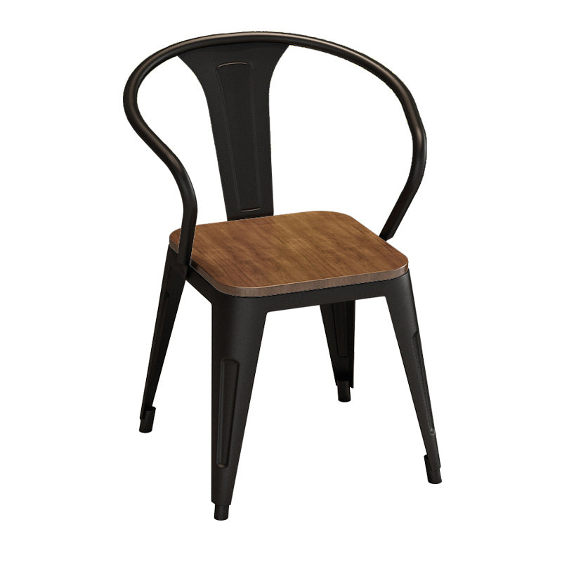 Fixed Industrial Dining Set 1/3/5 Pcs Brown Solid Wood Furniture for Home