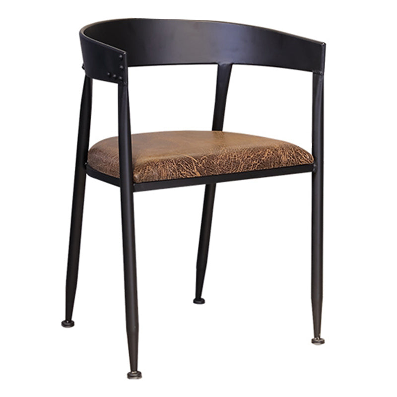 Fixed Industrial Dinette Set 1/5 Pcs Brown Solid Wood Furniture for Home