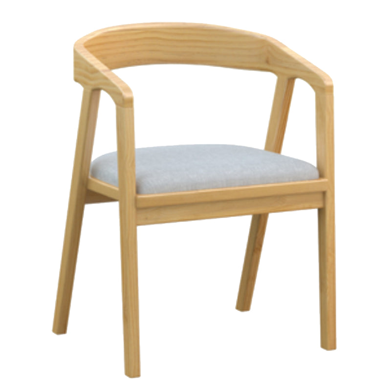 Natural Finish Pine Wood Dining Set 1/2/5 Pcs Modern Dinette Set