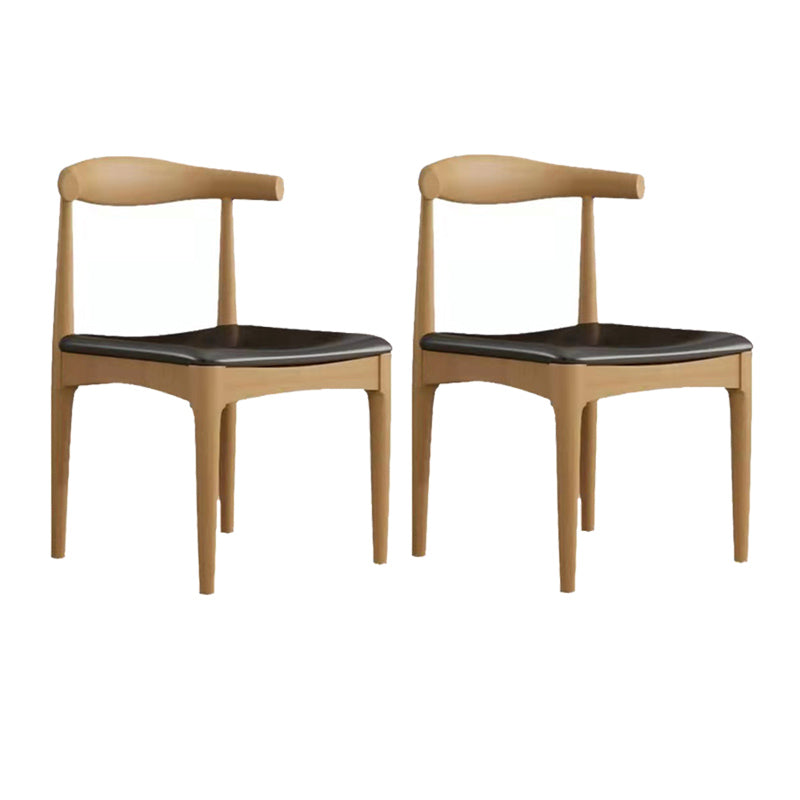 Industrial Natural Finish Dining Table Set 1/2/5 Pcs Solid Wood Dinette Set for Home