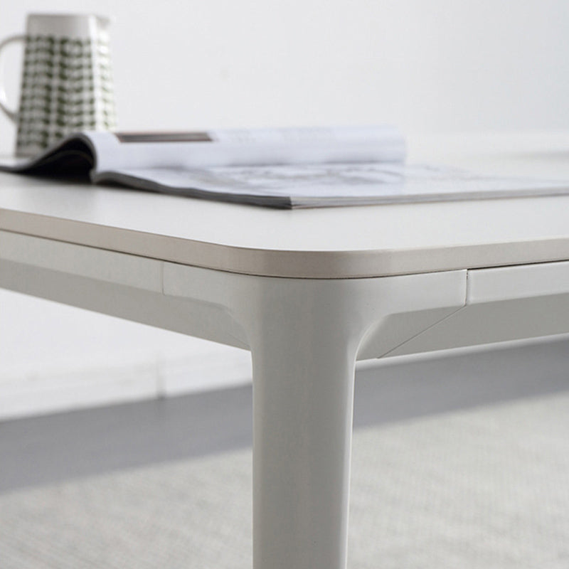 Contemporary 1/2/5/7 Pieces Dining Chairs Set Stone Rectangle Furniture in White