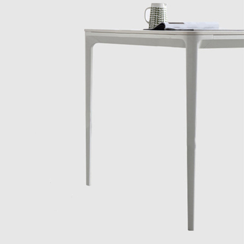 Contemporary 1/2/5/7 Pieces Dining Chairs Set Stone Rectangle Furniture in White