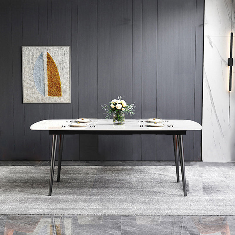Industrial Style Kitchen Dining Room Table Metal Base Dining Table