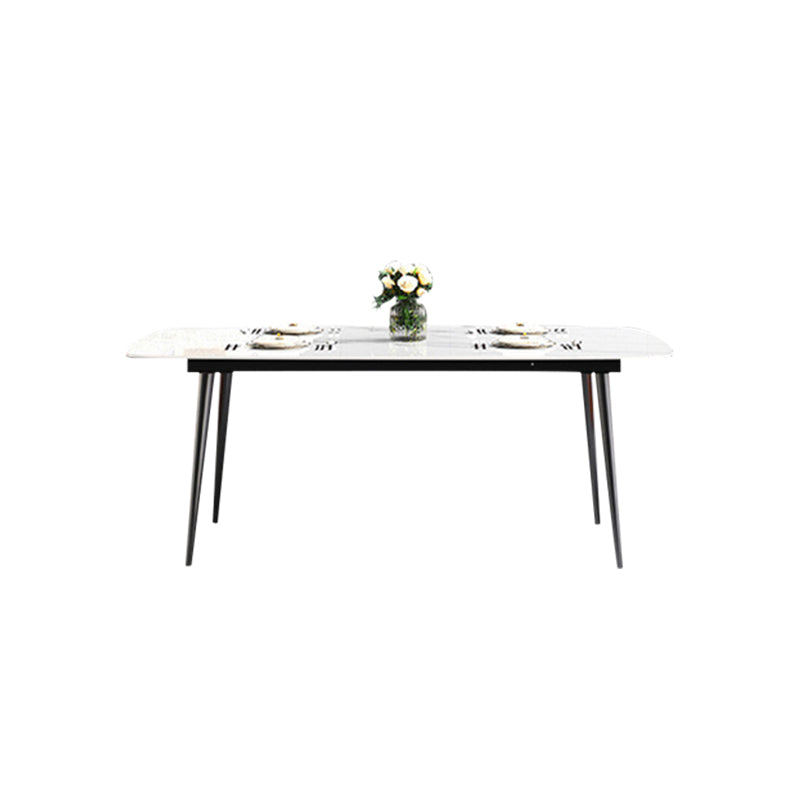 Industrial Style Kitchen Dining Room Table Metal Base Dining Table