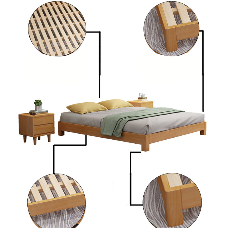 Modern Bed Frame Mattress Included Bed with Custom Four Legs