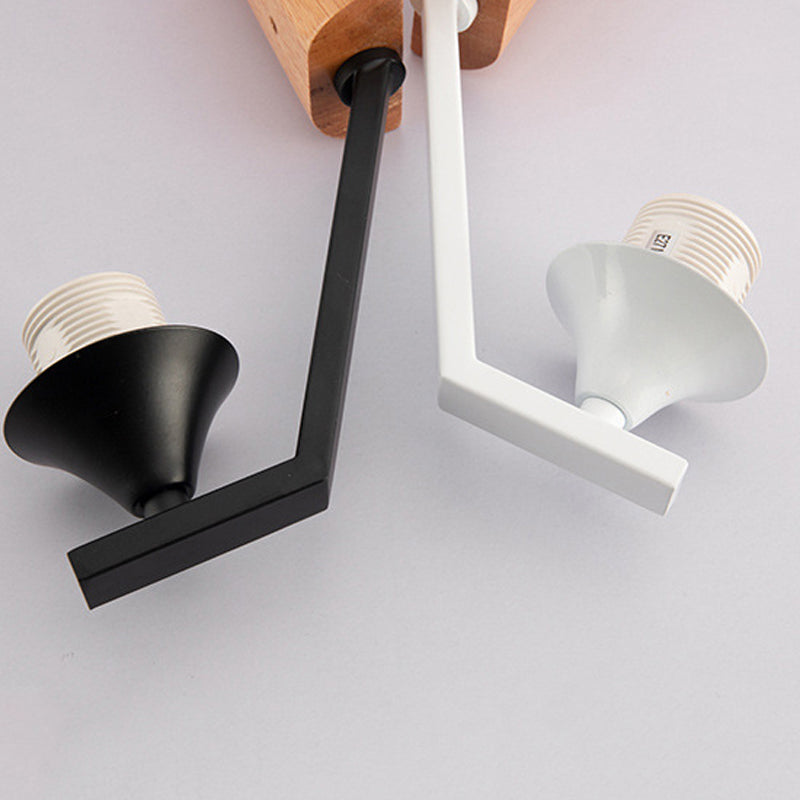 Modernist Wall Sconce Tapered Glass Sconce Lighting for Bedroom