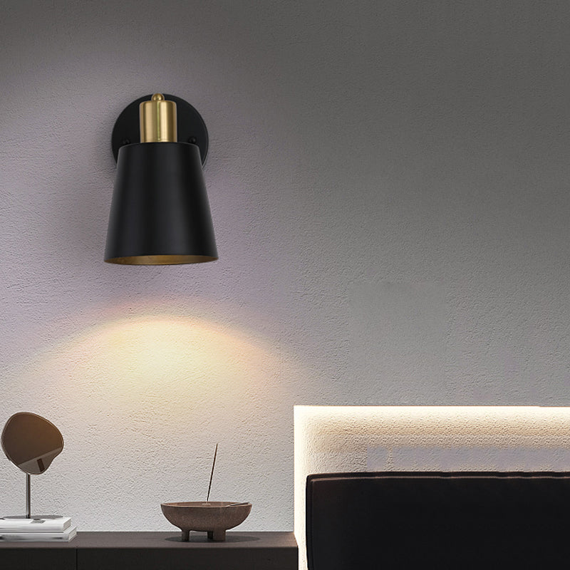 Cone Shape Metal Wall Mount Light Modern Style 1-Light Wall Light Sconce