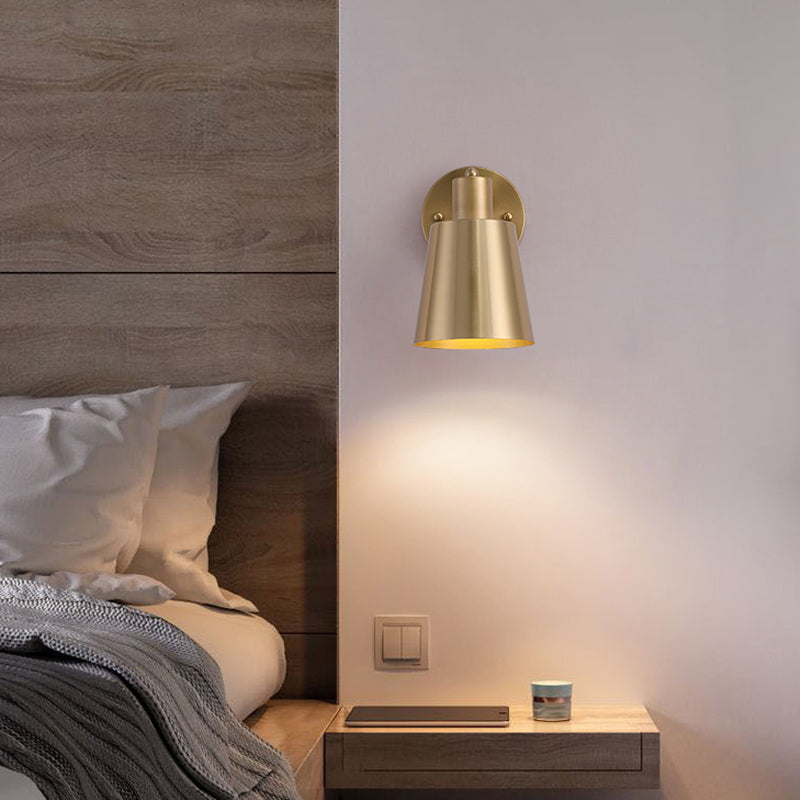 Cone Shape Metal Wall Mount Light Modern Style 1-Light Wall Light Sconce