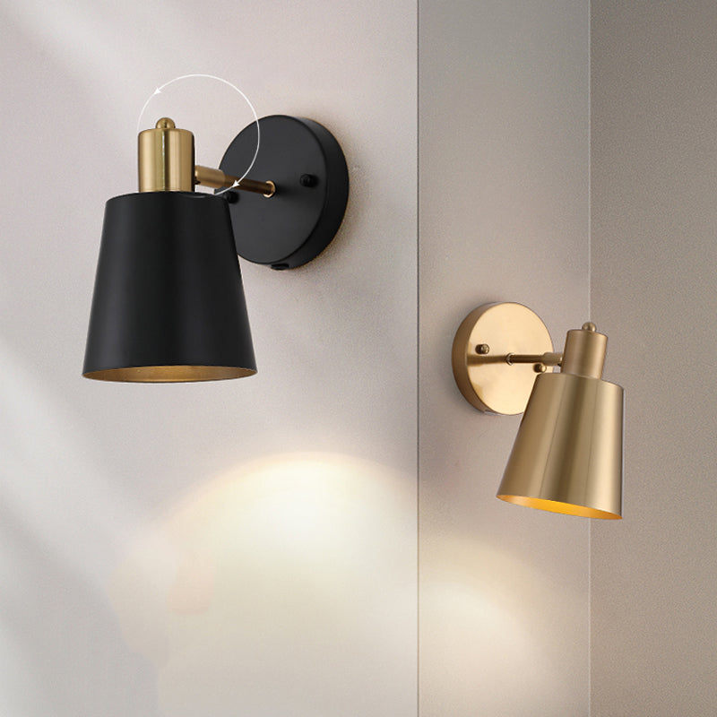 Cone Shape Metal Wall Mount Light Modern Style 1-Light Wall Light Sconce