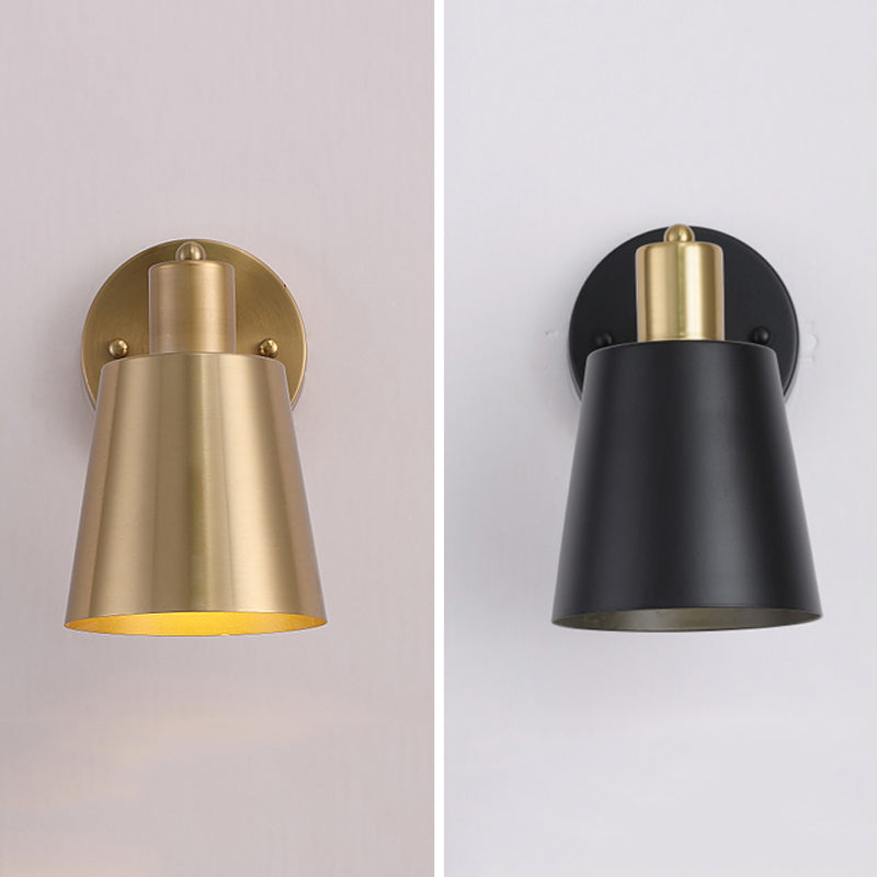 Cone Shape Metal Wall Mount Light Modern Style 1-Light Wall Light Sconce